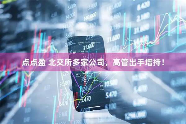 点点盈 北交所多家公司，高管出手增持！