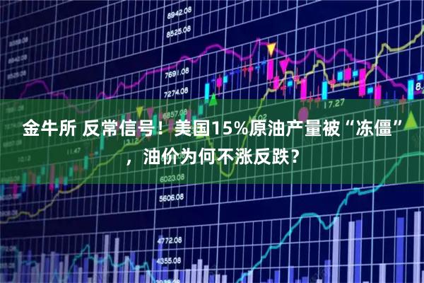 金牛所 反常信号！美国15%原油产量被“冻僵”，油价为何不涨反跌？