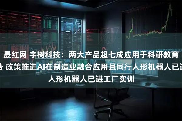 晟红网 宇树科技：两大产品超七成应用于科研教育及商业消费 政策推进AI在制造业融合应用且同行人形机器人已进工厂实训