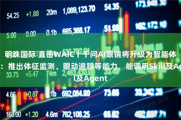 明珠国际 直击WAIC丨千问AI眼镜将升级为智能体眼镜：推出体征监测、眼动追踪等能力，能调用Skill及Agent